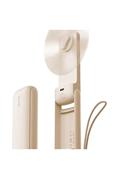 AyrStore İnce Taşınabilir Fan, İnce El Fan, USB Şarj Edilebilir Mini Kişisel ...