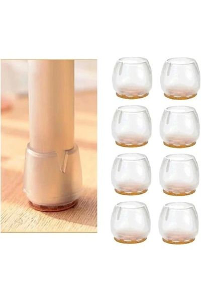 AyrStore sandalye pabucu,Masa,koltuk,tabure ayak kılıfı 8 adet (Small)