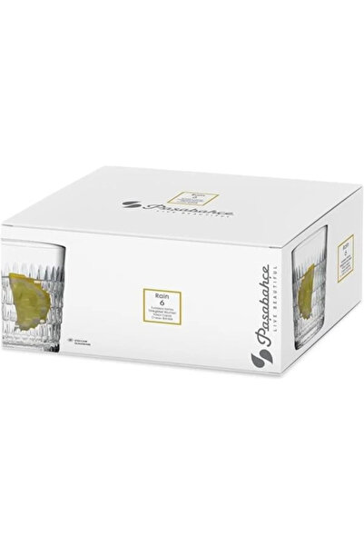 AyrStore Paşabahçe Rain Su Bardagi 250 Cc Damla Logo 6'Li Kutudadir