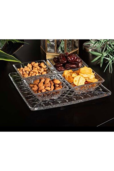 hediye Esterhomedecor Glass Snack Bowl