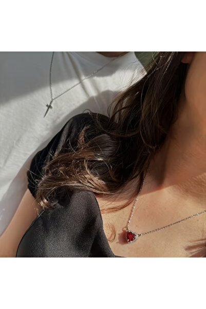 HBGSHOP Heart and Sword Lover Necklace Set - Loyalty and Strength