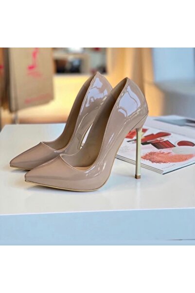 New Stiletto Store Stiletto vizon rugan 13 cm topuk 1 cm gizli platform