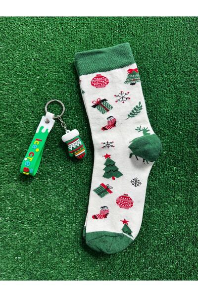 CNS Concept New year's ornament cream deer sock & keychain set