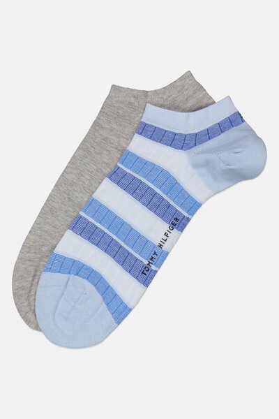 Tommy Hilfiger Men 2 Pairs Textured Ankle Socks, Multicolor