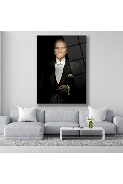 DEKORİCACAM Atatürk Cam Tablo