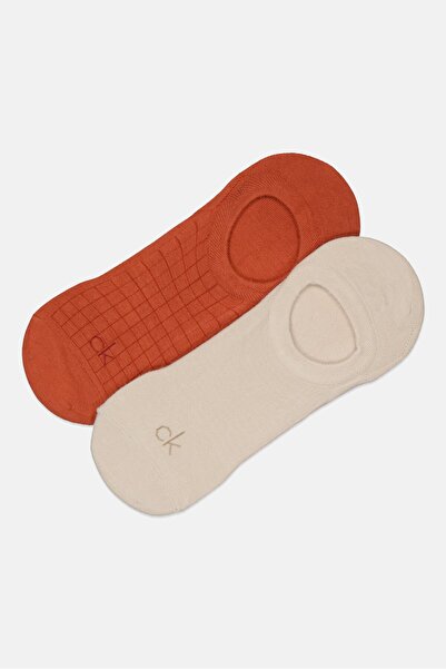 Calvin Klein Men 2 Pairs Brand Logo Low Cut Invisible Socks, Multicolor