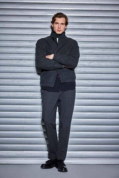 DeFacto Jogger Fit Straight Leg Combed Cotton Trousers F0447Ax25Wn