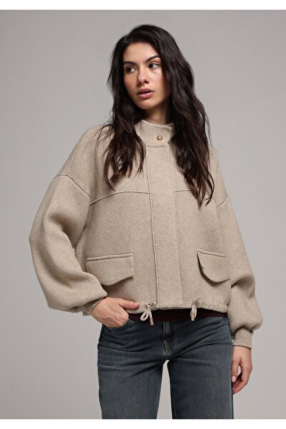 Colin's Regular Fit Kadın Bej Hırka