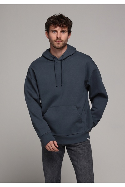 Colin's Oversize Fit Erkek Mavi Sweatshirt