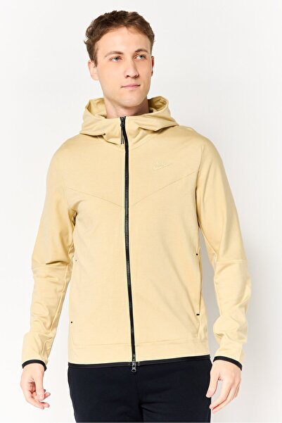 Nike Men Sportswear Fit Long Sleeve Outdoor Hoodie, Beige