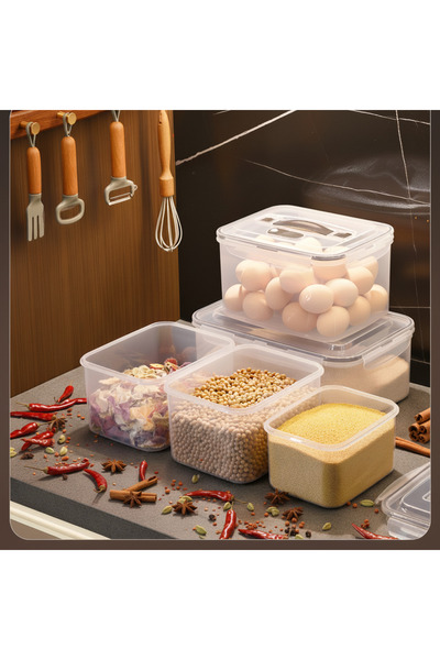 YAH Creation 9 YAH Kitchen Storage Set with Handles / Top Ventilation - Airtight, Microwave & Freezer Safe