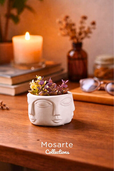 Mosarte Buddha Series Minimalist Abstract Face Vase / Sculpture – Modern Deco...