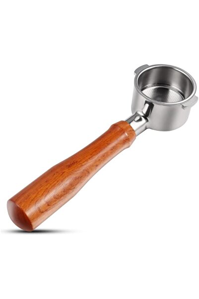 Arabest 51mm bottomless portable filter with wooden handle