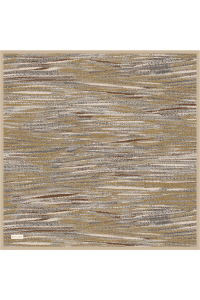 Pierre Cardin Beige 90X90 Silk Twill Scarf