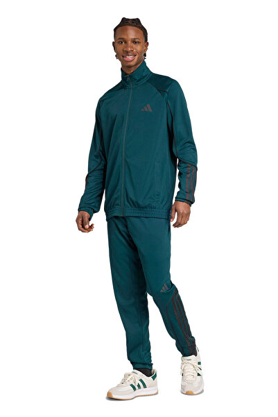 adidas M 3S STADIUM TS Yeşil Erkek Eşofman Takımı