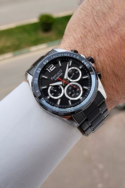 Ferrucci Case Grey Cord Black Color Adjustable Cord 44 mm Indicators Active M...