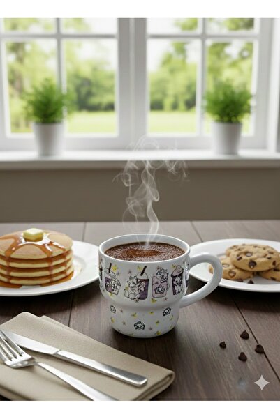 Generic Coffee and tea mug with a design of Marie the cat