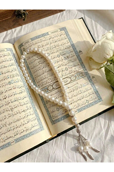 MAJOOD 3-Piece Set with 33 Artificial Pearls Prayer Beads/Tasbih/10MM/For Men...