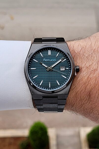 Ferrucci Dial Blue Band Black Color 2 Years Warranty 40 mm Indicators Active ...