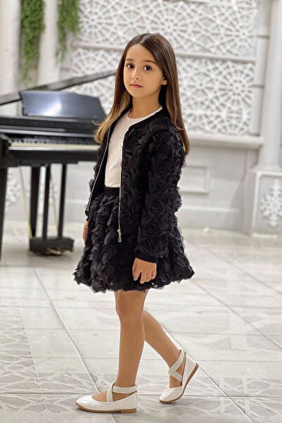 Minigimin Cicileri Set de 3 piese pentru fetiță, cu model de trandafiri, cu j...