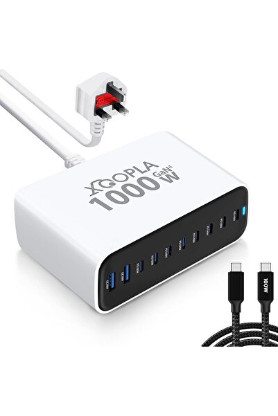 Generics Xoopla 1000W Fast USB C Charger Hub, 10 In 1 Gan Ⅳ Type C Charging Station