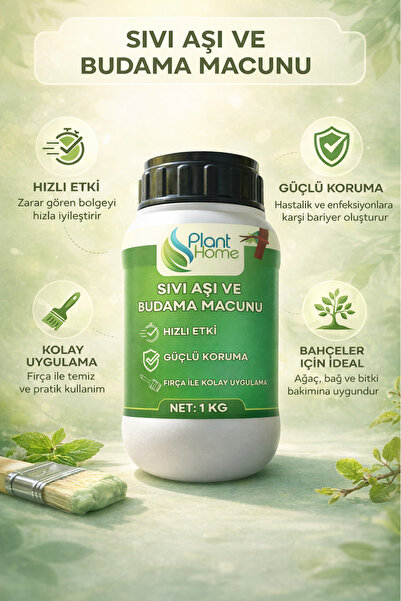 plant-home Sıvı Aşı ve Budama Macunu 1 Kg | Ağaç Budama Yarası Kapatıcı | Hız...