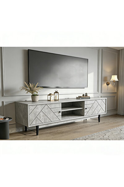 Bleco Modern Wooden TV Storage Cabinet for Home Living Room