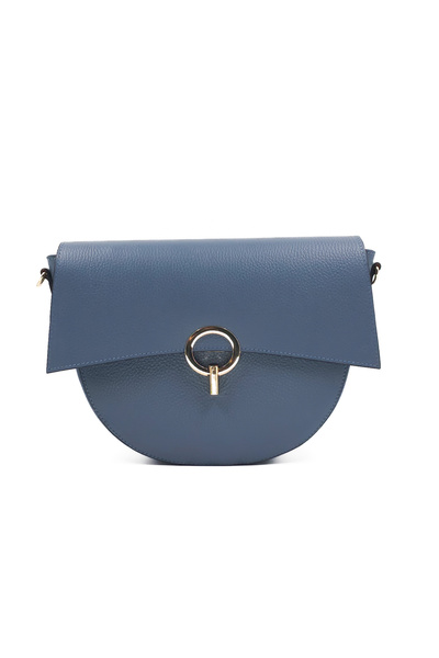 Posete Fagaras Christine Leather Purse - Light Blue, 1 Compartment, 3 Pockets...