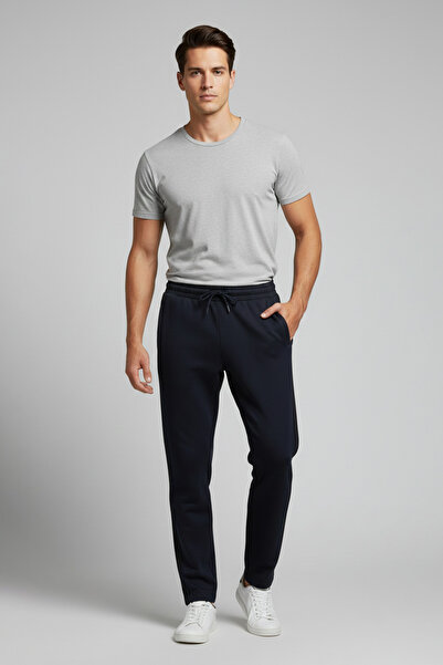 Fulla Moda Striped Sweatpants with Tie-Up Waist