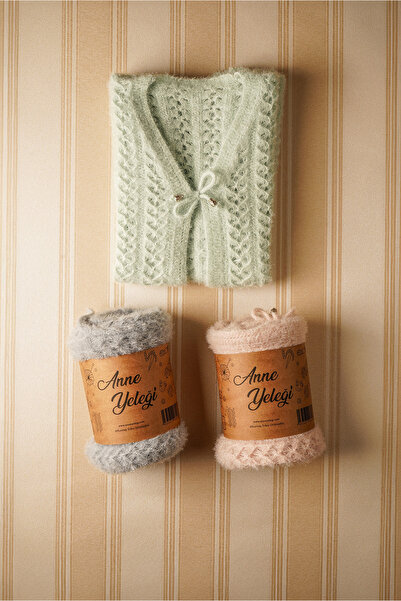 anne yeleği Simli Yumoş - Kadın Simli Ajurlu Yumuşak Dokulu Triko Yelek