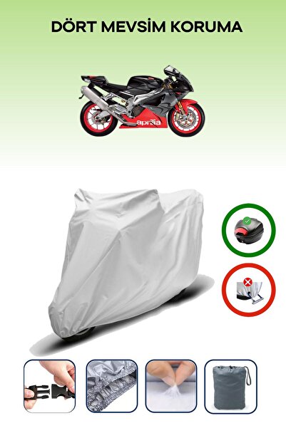 Breen Gray Rear Bag Compatible Aprilia Rsv 1000 R Compatible Motorcycle Tarpa...