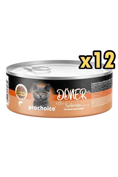 ProChoice Döner Bites Somonlu Yavru Kedi Konservesi 70 GR x 12 Adet