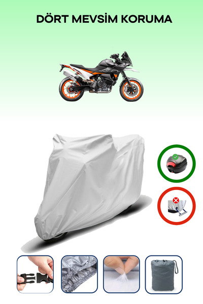 Breen Gray Rear Bag Compatible Ktm 890 Smt Compatible Motorcycle Canvas Motor...