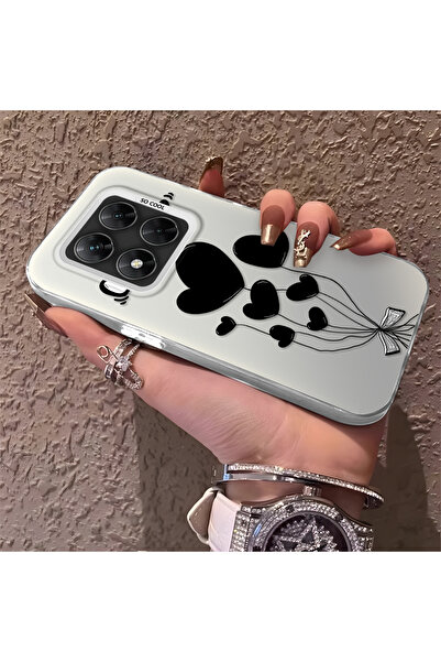 ucuc Xiaomi Poco X7 5g Compatible Heart Balloon Pattern Protected Silicone Ph...