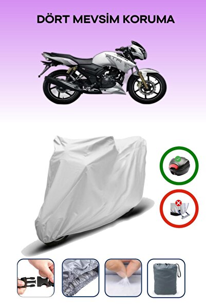Breen Gray Rear Bag Compatible with Tvs Apache Rtr 180 Compatible Motorcycle ...