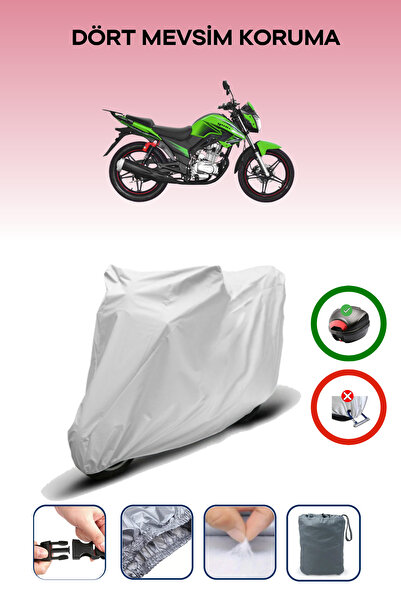 Breen Gray Rear Bag Compatible Yuki Drag 170 Compatible Motorcycle Tarpaulin ...