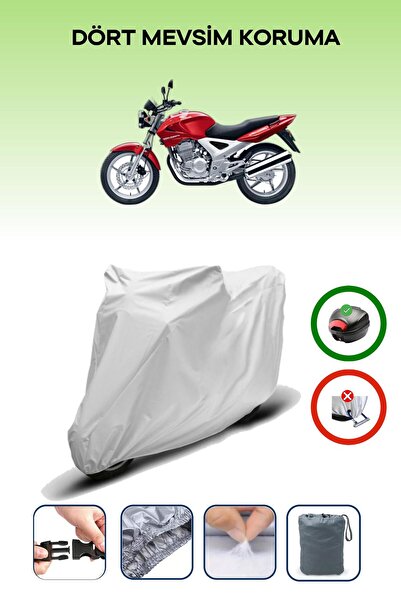 Breen حقيبة خلفية رمادية متوافقة مع غطاء محرك الدراجة النارية هوندا CBX 250 تويستر المتوافق مع غطاء المحرك