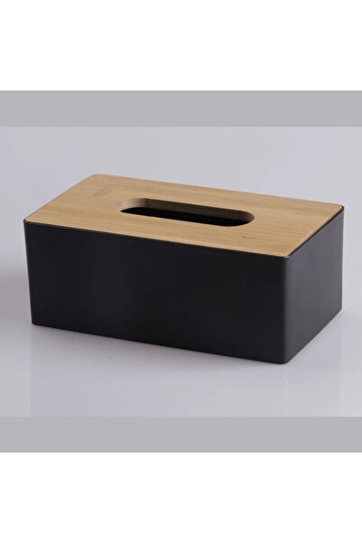 Choice Black Tissue Box Napkin Holder Case Paper Box Container Bamboo Cover Solid Wood Hotel Storage Box Ho