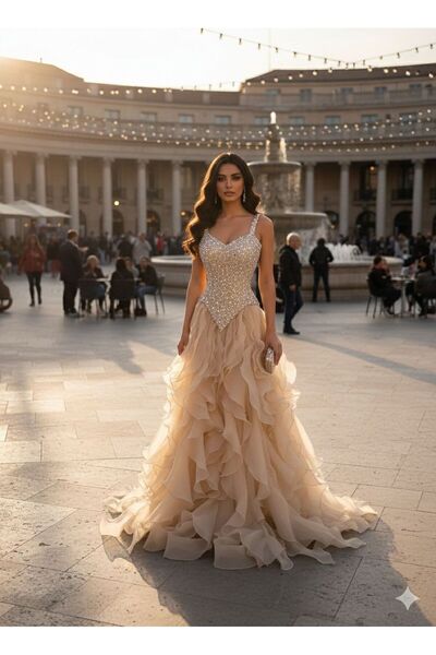 BTROON فستان سهره طبقات