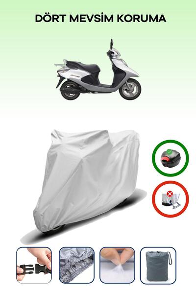 Breen Gray Rear Bag Compatible Honda Spacy 110 Compatible Motorcycle Tarpauli...