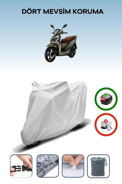 Breen Gray Rear Bag Compatible with Sym Symphony St 200I Abs Compatible Motor...