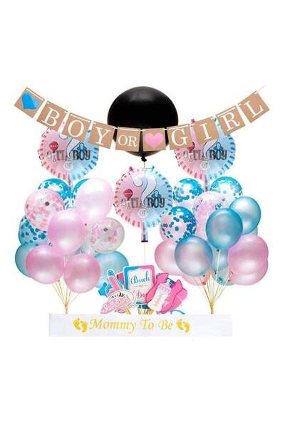 LIXADA مجموعة حفلات الكشف عن جنس الجنين المحمولة خفيفة الوزن ومدمجة بتصميم غن...