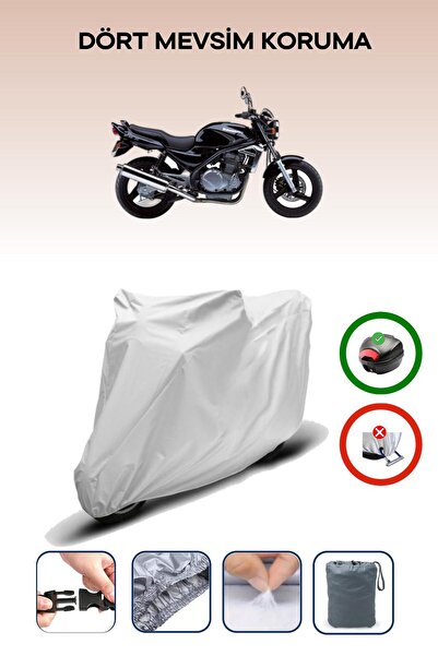 Breen Gray Rear Bag Compatible Kawasaki Er-5 Compatible Motorcycle Tarpaulin ...