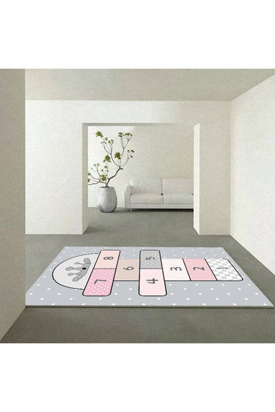 Factory Price - Adrianna's Skip-Hop Game Rug - Grey