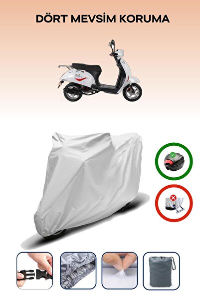 Breen Gray Rear Bag Compatible with Falcon Soft 50 Compatible Motorcycle Tarp...