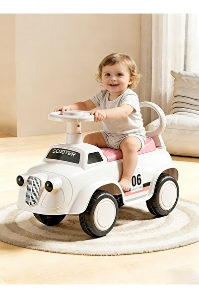 Generic لعبة دراجة أطفال، سيارة ركوب للأطفال مع موسيقى وبوق - سيارة أطفال تعمل بالضغط