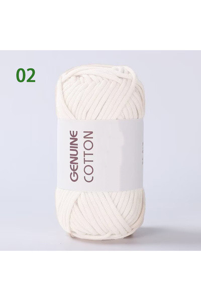 Choice خيط قطن أبيض حليبي 150 غرام، قطن طبيعي مجوف، خيوط قطن حليبي، إبرة كروش...