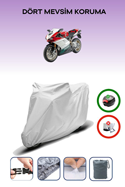 Breen Gray Rear Bag Compatible with Ducati 1098 Tricolore Compatible Motorcyc...