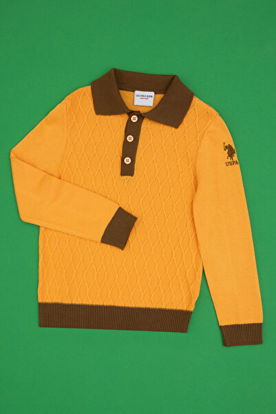 U.S. Polo Assn. Boy's Orange Sweater 50315609-Vr244