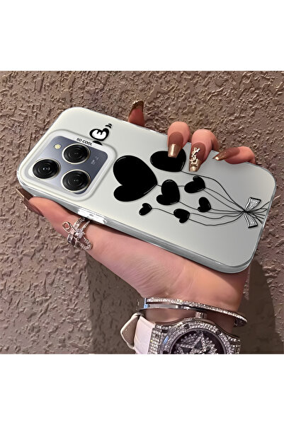 ucuc جراب هاتف سيليكون واقي بنمط بالون القلب متوافق مع تكنو سبارك 20 برو 5G